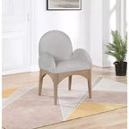 Meridian Furniture,Waldorf Chenille Fabric Dining Chair