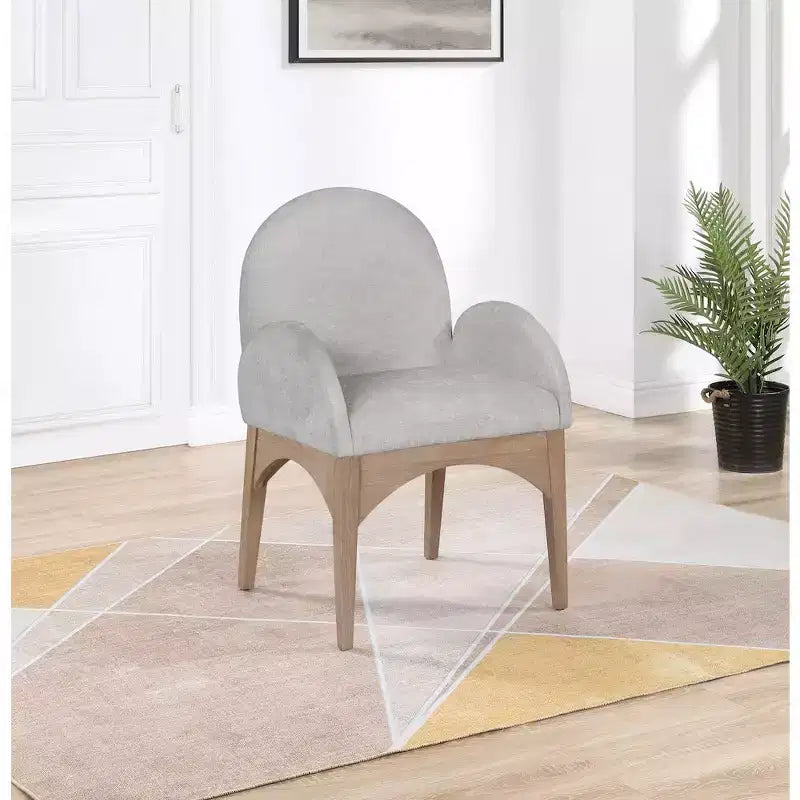 Meridian Furniture,Waldorf Chenille Fabric Dining Chair