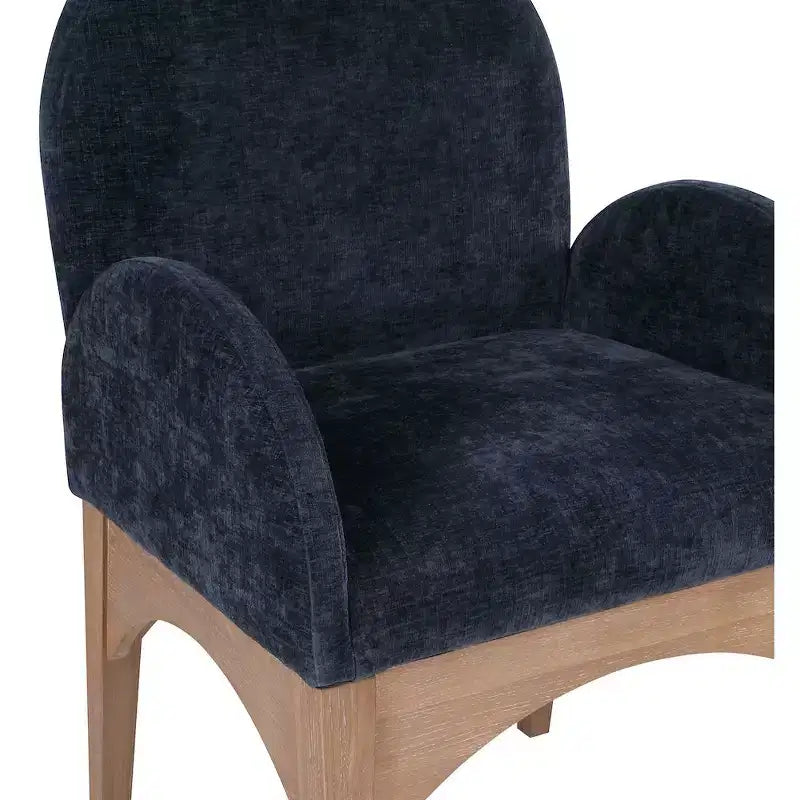Meridian Furniture,Waldorf Chenille Fabric Dining Chair