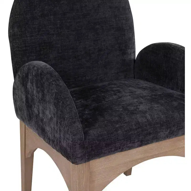 Meridian Furniture,Waldorf Chenille Fabric Dining Chair
