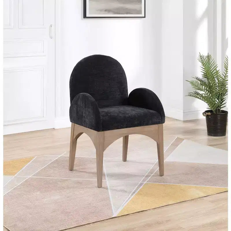 Meridian Furniture,Waldorf Chenille Fabric Dining Chair