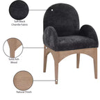 Meridian Furniture,Waldorf Chenille Fabric Dining Chair