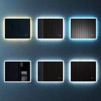 30x24 Inch LED Bathroom Mirror, Anti-Fog, Memory Function, Adjustable Brightness & Temperature, Wall Mounted Vanity Mirror