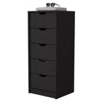 Okak Slim 5-Drawer Dresser Space-Efficient Storage with 25kg Total Capacity, Easy-Glide Drawers for Clothes, Toys Organization