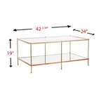 Knox Cocktail Table - Copper - SEI