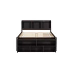 Whisen Full Bed with Bookcase Headboard & Storage