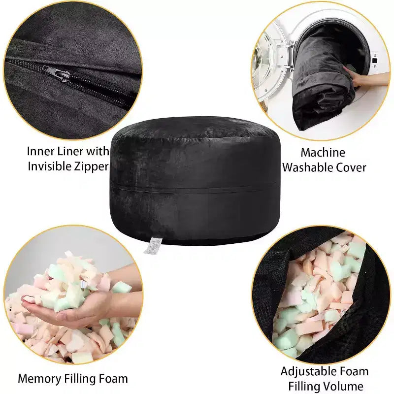 GustoWave Bean Bag Chair, Cozy Lazy Sofa for Adults Kids with Fillings