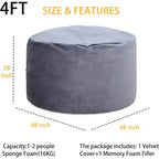 GustoWave Bean Bag Chair, Cozy Lazy Sofa for Adults Kids with Fillings