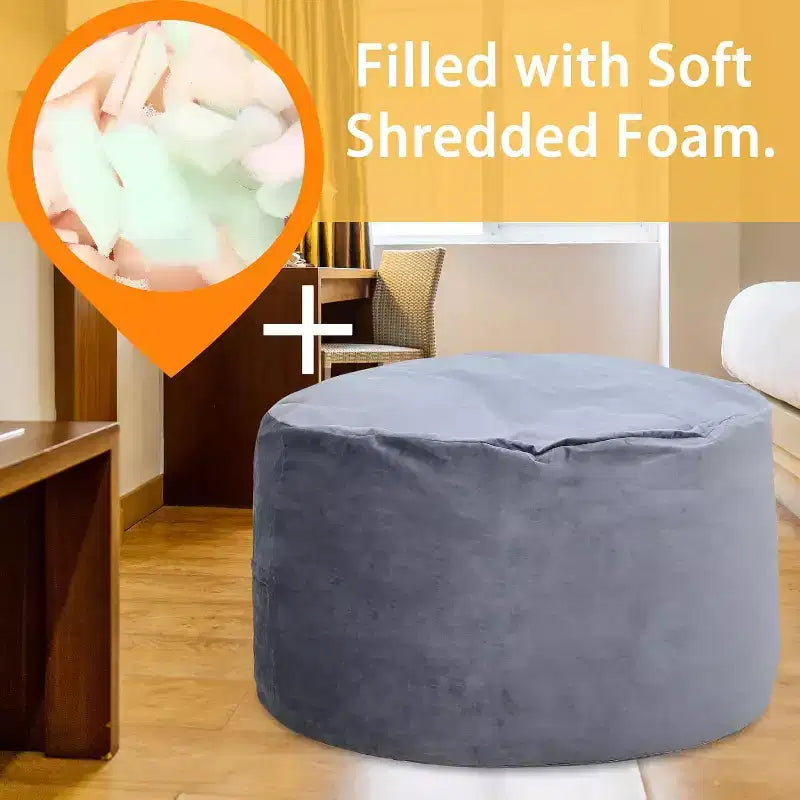 GustoWave Bean Bag Chair, Cozy Lazy Sofa for Adults Kids with Fillings