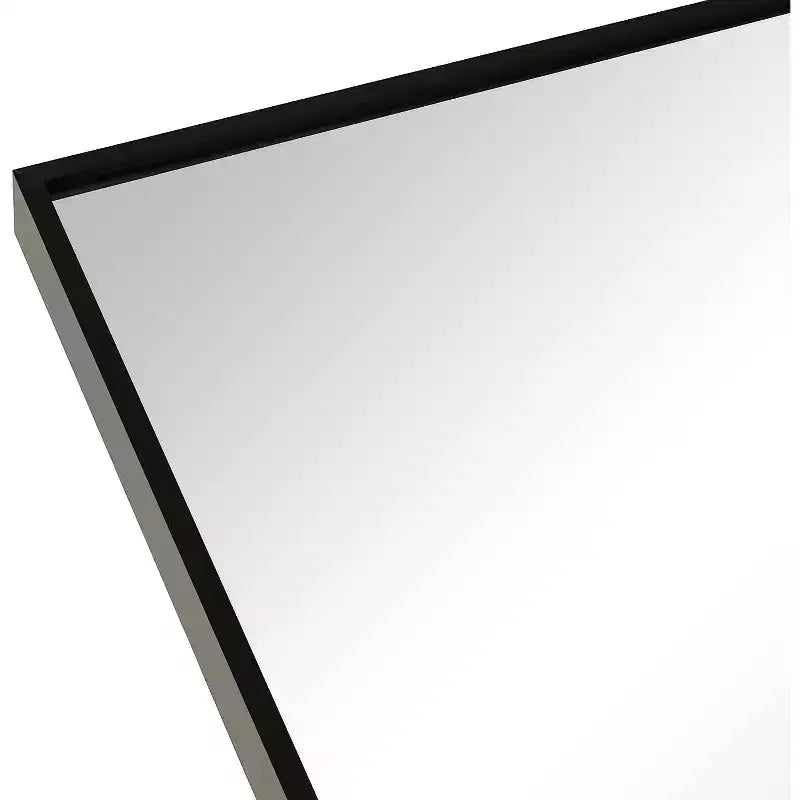 MAYEERTY 20x30 Metal Decorative Wall Mirror Framed Arched for Wall Black