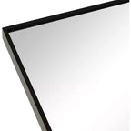 MAYEERTY 20x30 Metal Decorative Wall Mirror Framed Arched for Wall Black
