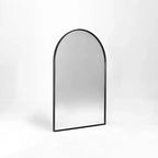 MAYEERTY 20x30 Metal Decorative Wall Mirror Framed Arched for Wall Black