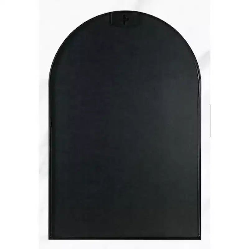 MAYEERTY 20x30 Metal Decorative Wall Mirror Framed Arched for Wall Black