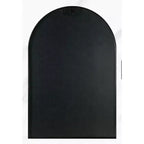 MAYEERTY 20x30 Metal Decorative Wall Mirror Framed Arched for Wall Black