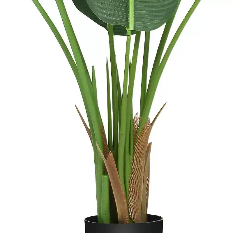 Acekool 48 Birds of Paradise Plant - Realistic Faux Banana Leaf Tree with Pot