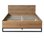 The Misty Moon 82.2 X 62.2 Queen Size Pine Wood Bed Frame For Bedroom