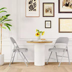 Folding Chairs with Padded Cushions, Hold Up to 350 Pounds, Suitable for Dining Room, Home Office, Indoor and Outdoor Events