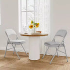Folding Chairs with Padded Cushions, Hold Up to 350 Pounds, Suitable for Dining Room, Home Office, Indoor and Outdoor Events
