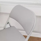 Folding Chairs with Padded Cushions, Hold Up to 350 Pounds, Suitable for Dining Room, Home Office, Indoor and Outdoor Events