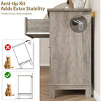 6 Drawer Dresser for Bedroom, 47 Wide Storage Chest, Modern Wooden Closet Organizer for Living Room, Entryway