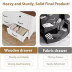 6 Drawer Dresser for Bedroom, 47 Wide Storage Chest, Modern Wooden Closet Organizer for Living Room, Entryway