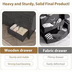 6 Drawer Dresser for Bedroom, 47 Wide Storage Chest, Modern Wooden Closet Organizer for Living Room, Entryway
