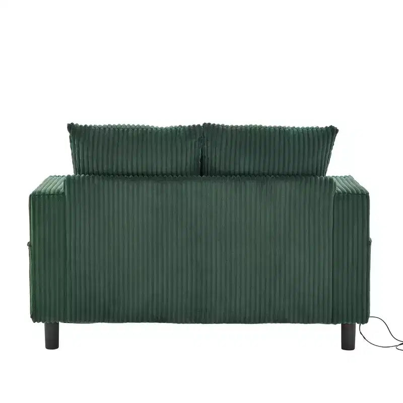 Oversized Upholstered Chaise Lounge Lazy Sleeper Sofa Bed Reading Couch with 3 Pillows, USB & Type-C port, Cup Holder, Side Pocket - ModernLuxe