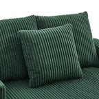 Oversized Upholstered Chaise Lounge Lazy Sleeper Sofa Bed Reading Couch with 3 Pillows, USB & Type-C port, Cup Holder, Side Pocket - ModernLuxe