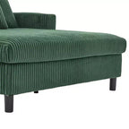 Oversized Upholstered Chaise Lounge Lazy Sleeper Sofa Bed Reading Couch with 3 Pillows, USB & Type-C port, Cup Holder, Side Pocket - ModernLuxe