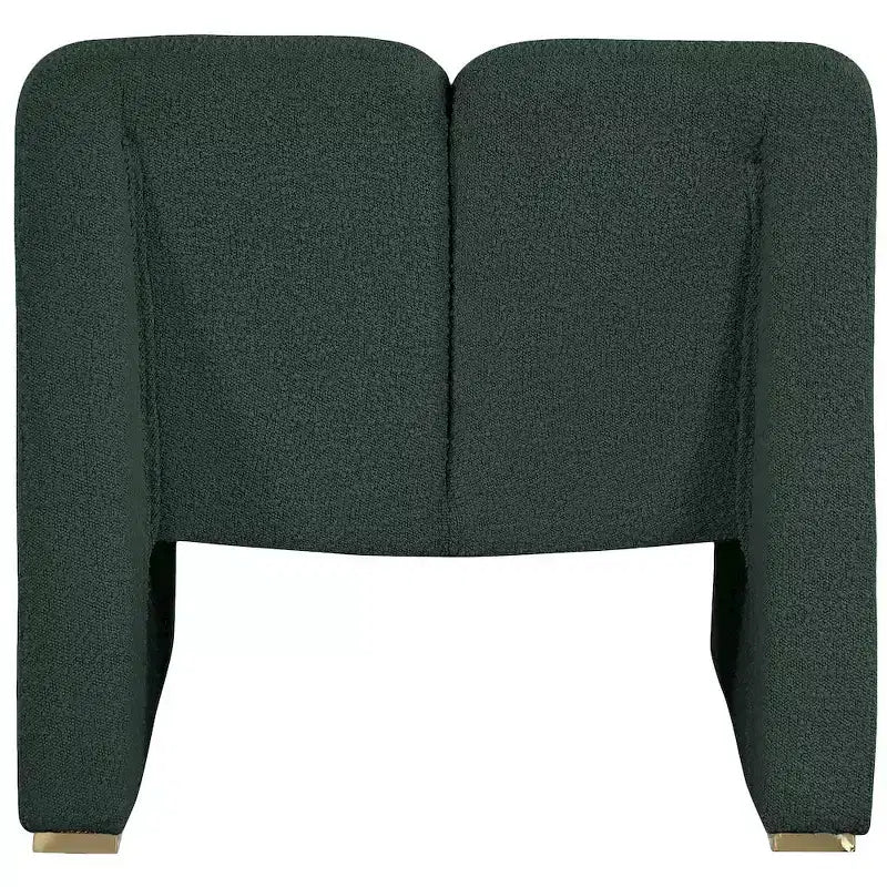 Meridian Furniture,Alta Green Boucle Fabric Accent Chair