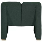 Meridian Furniture,Alta Green Boucle Fabric Accent Chair