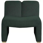 Meridian Furniture,Alta Green Boucle Fabric Accent Chair