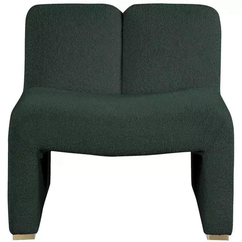Meridian Furniture,Alta Green Boucle Fabric Accent Chair