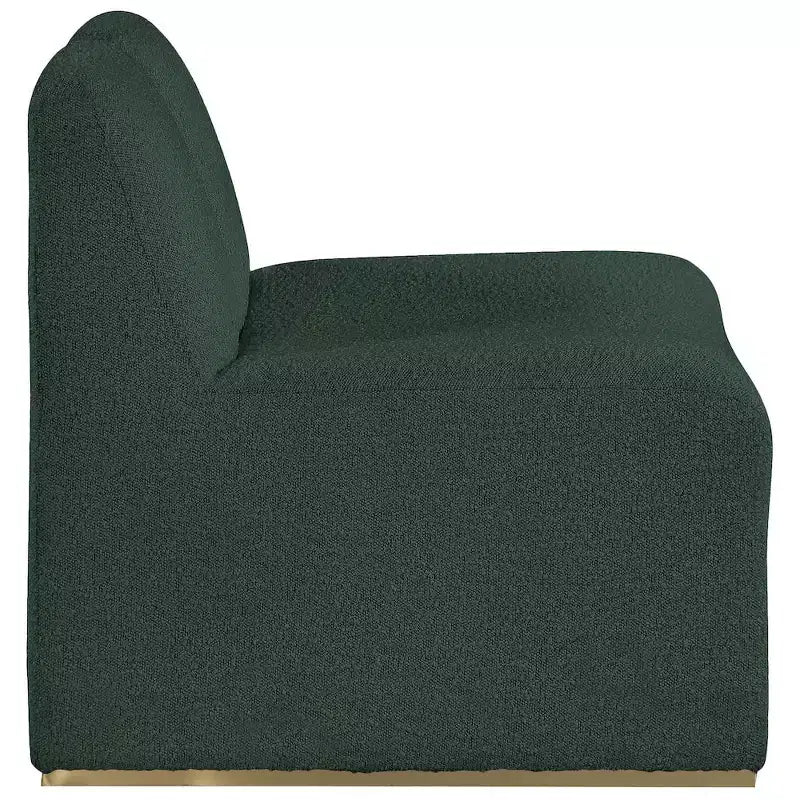 Meridian Furniture,Alta Green Boucle Fabric Accent Chair