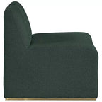 Meridian Furniture,Alta Green Boucle Fabric Accent Chair