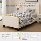 GDFStudio Bloor Teddy Velvet Upholstered Wood Bed