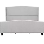GDFStudio Bloor Teddy Velvet Upholstered Wood Bed