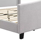 GDFStudio Bloor Teddy Velvet Upholstered Wood Bed