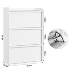 Wooden Shoe Cabinet with 2 Flip Drawers with Adjustable Shelf for Entryway, Hallway, Living Room