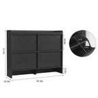 Wooden Shoe Cabinet with 2 Flip Drawers with Adjustable Shelf for Entryway, Hallway, Living Room