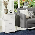 GustoWave 3-Drawer Dresser with Removable Fabric Bins, Multi-Functional Storage Organizer for Bedroom, Living Room, Closet
