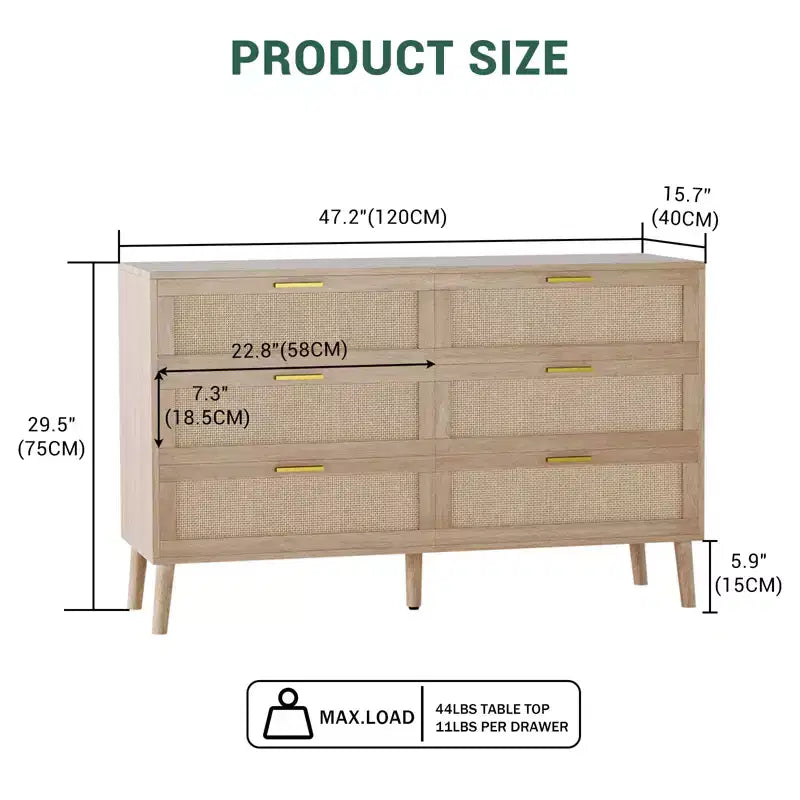 Rattan Dresser
