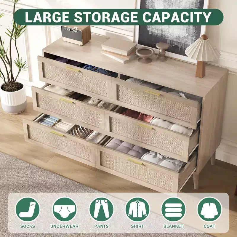 Rattan Dresser