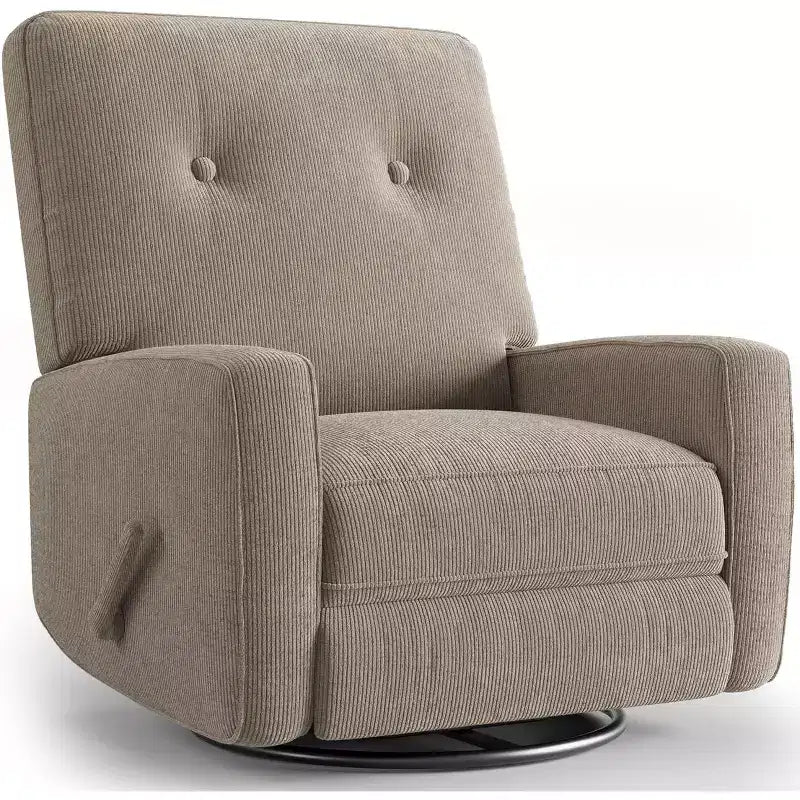 Nursery Recliner Chair, 360 Swivel Rocking Glider Chair, with Adjustable Backrest, Footrest, for Living Rooms, Bedrooms