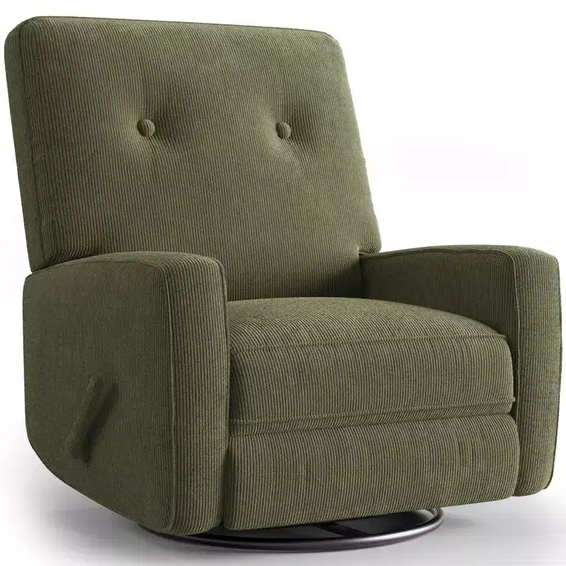 Nursery Recliner Chair, 360 Swivel Rocking Glider Chair, with Adjustable Backrest, Footrest, for Living Rooms, Bedrooms