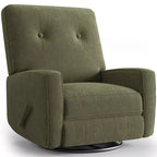 Nursery Recliner Chair, 360 Swivel Rocking Glider Chair, with Adjustable Backrest, Footrest, for Living Rooms, Bedrooms
