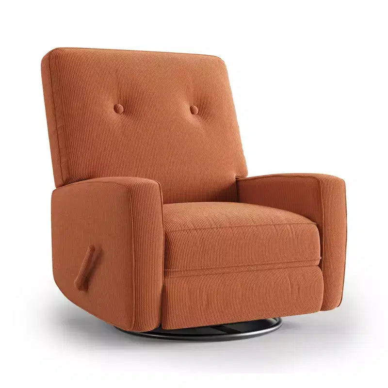 Nursery Recliner Chair, 360 Swivel Rocking Glider Chair, with Adjustable Backrest, Footrest, for Living Rooms, Bedrooms