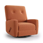 Nursery Recliner Chair, 360 Swivel Rocking Glider Chair, with Adjustable Backrest, Footrest, for Living Rooms, Bedrooms