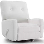 Nursery Recliner Chair, 360 Swivel Rocking Glider Chair, with Adjustable Backrest, Footrest, for Living Rooms, Bedrooms