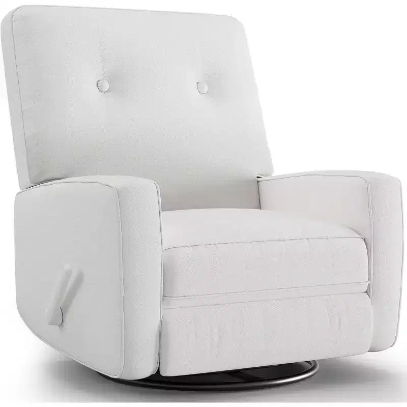 Nursery Recliner Chair, 360 Swivel Rocking Glider Chair, with Adjustable Backrest, Footrest, for Living Rooms, Bedrooms